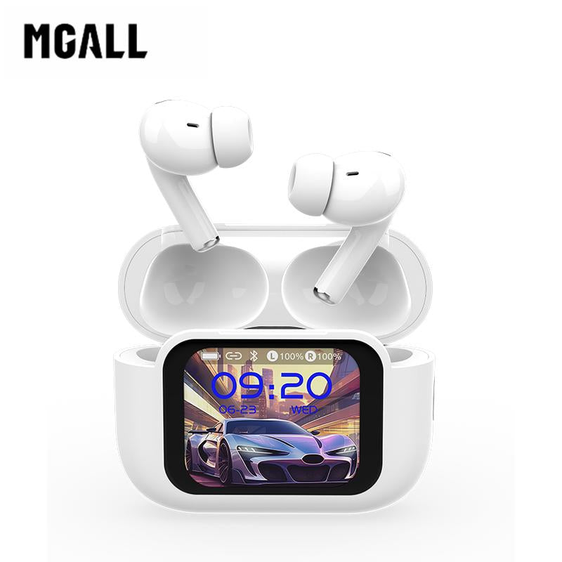 MGALL Y49 Multifunctional Wireless Headphones Supports 169 Language Translation, with 2025 Bluetooth 6.0, Colorful LCD Smart Touch Screen, Personalized Screensaver, Hi-Fi Sound, IPX5 Waterproof, Ideal for Office, Study, Sport & Calls