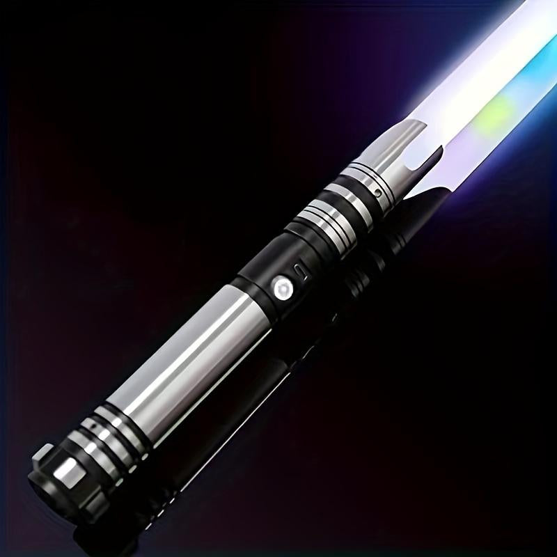DUPENGDA 115 PIXEL Heavy Duty Metal Handle Duel Light Saber, 32 Sound Effects, 16 Colors, with SD Card, 32-Inch PC Material Blade, Suitable for Outdoor Sports, Halloween Cosplay, Send Family and Friends Birthdays Christmas Best Gift