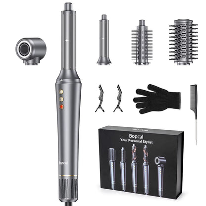 5 in 1 Hair Dryer,Multi Styling Tool,Straightener & 32Mm Curling 300 Million Negative Ions Hair Care 1-3 Mins Quick Drying Gifts