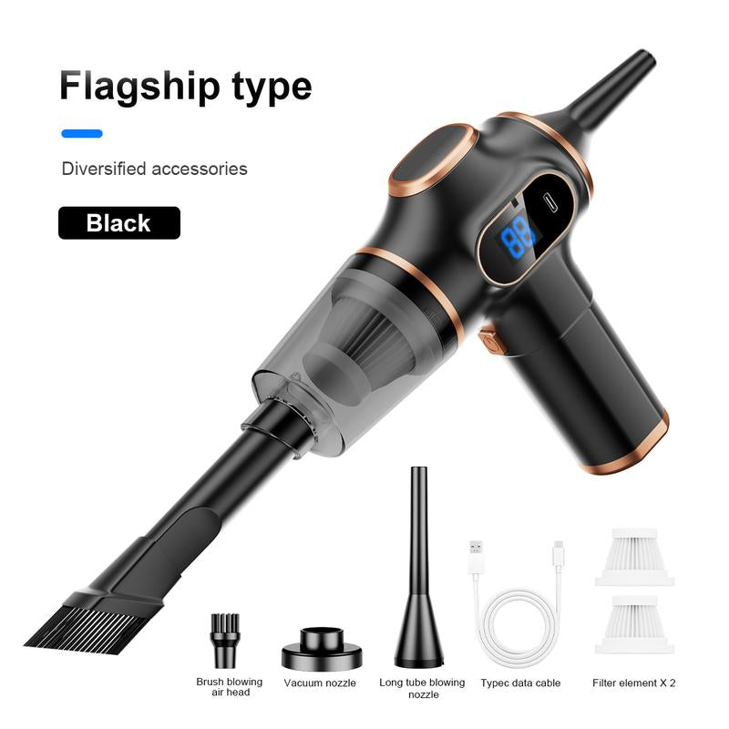 2-In-1 12000Pa Car Vacuum Cleaner Portable Wireless Handheld Vacuum Cleaner, High Power Vacuum Cleaner & Air Purifier, Home Vacuum Cleaner for Sofa, Office, Pet, Home, Smart Power Display, Holiday Gifts Dustbuster Compact Vacuum Mini Car Air Duster