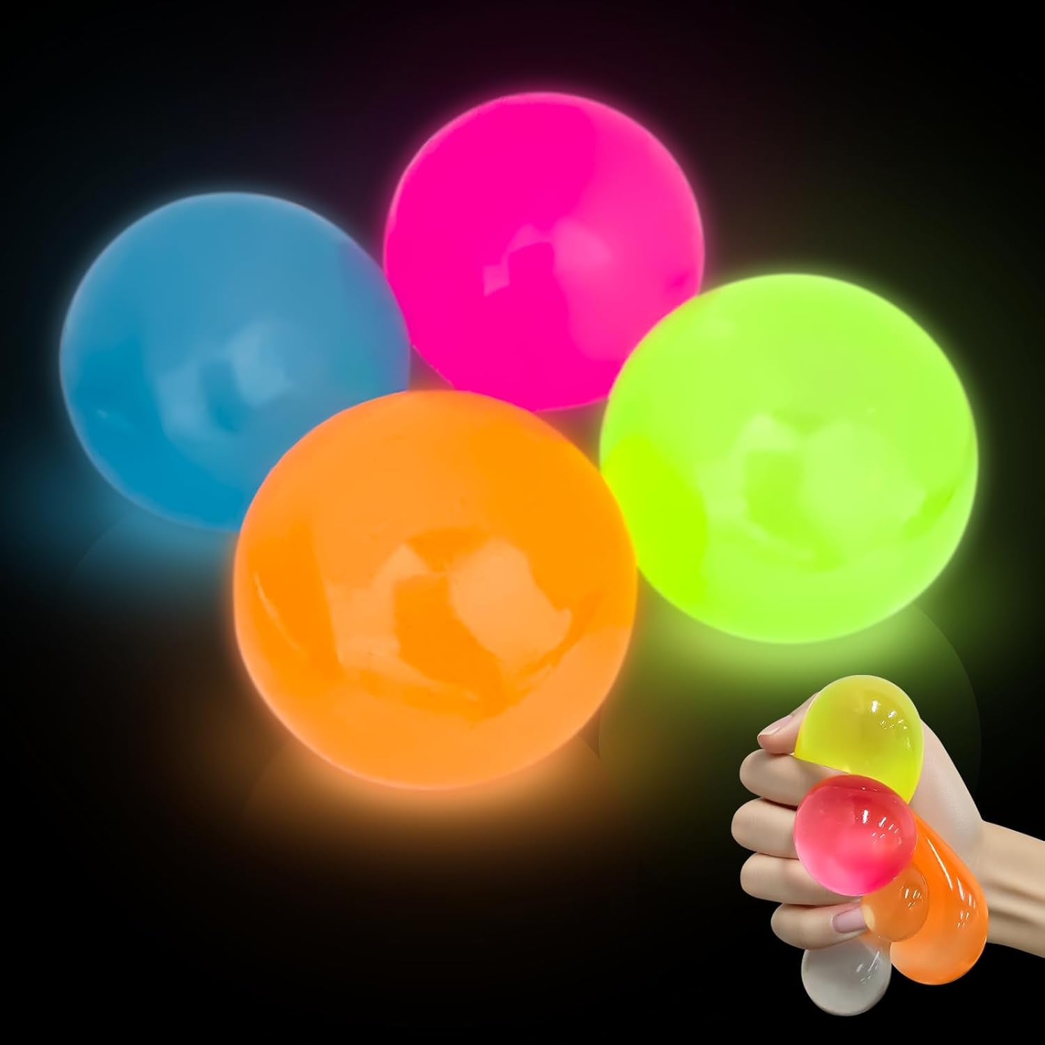Glow in the Dark Sticky Balls