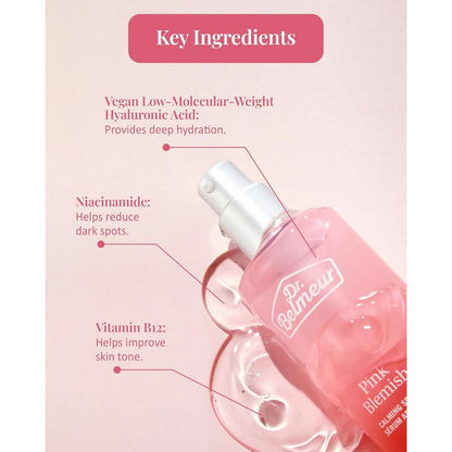 Dr. Belmeur - Pink Blemish Calming Serum 50Ml | HEAL, SOOTHE & BRIGHTEN BLEMISHES