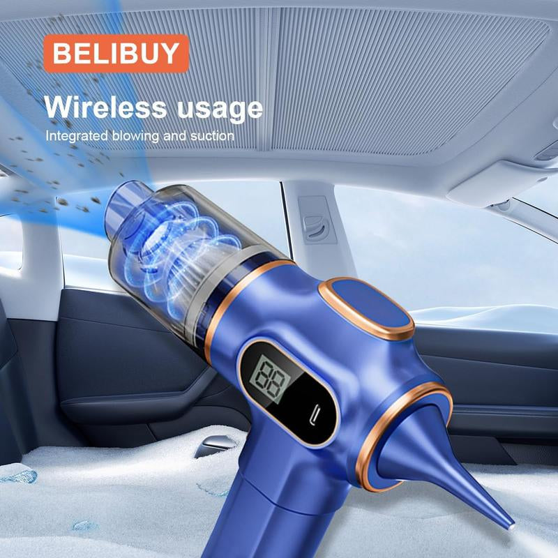2-In-1 12000Pa Car Vacuum Cleaner Portable Wireless Handheld Vacuum Cleaner, High Power Vacuum Cleaner & Air Purifier, Home Vacuum Cleaner for Sofa, Office, Pet, Home, Smart Power Display, Holiday Gifts Dustbuster Compact Vacuum Mini Car Air Duster