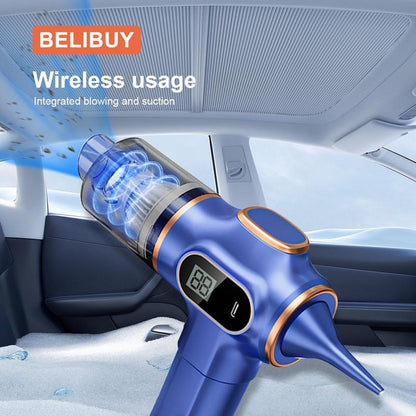 2-In-1 12000Pa Car Vacuum Cleaner Portable Wireless Handheld Vacuum Cleaner, High Power Vacuum Cleaner & Air Purifier, Home Vacuum Cleaner for Sofa, Office, Pet, Home, Smart Power Display, Holiday Gifts Dustbuster Compact Vacuum Mini Car Air Duster